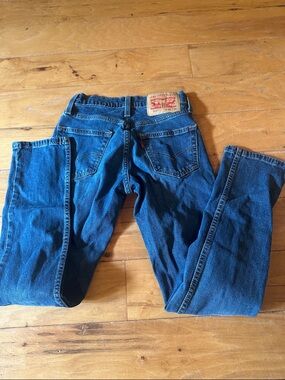 Levi's Men's Dark Blue Straight-Leg Jeans